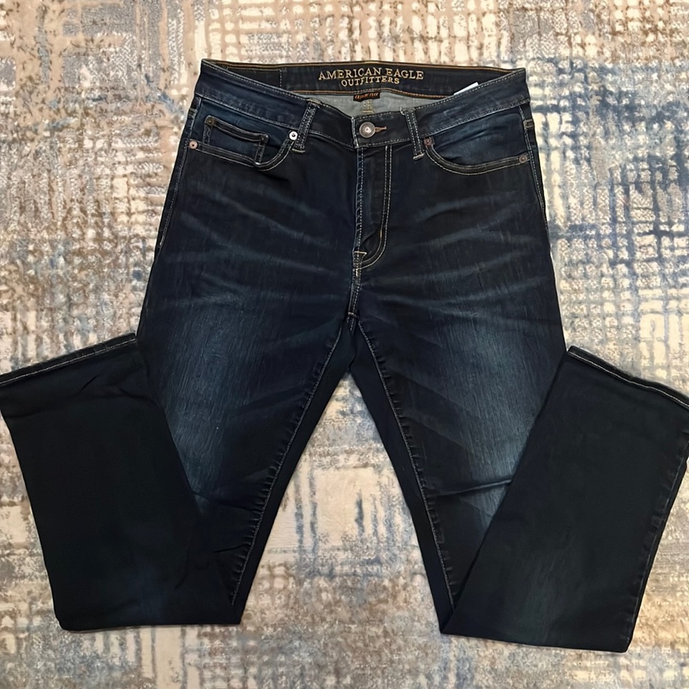 American Eagle Jeans Slim Straight 30x32 Extreme Flex dark blue